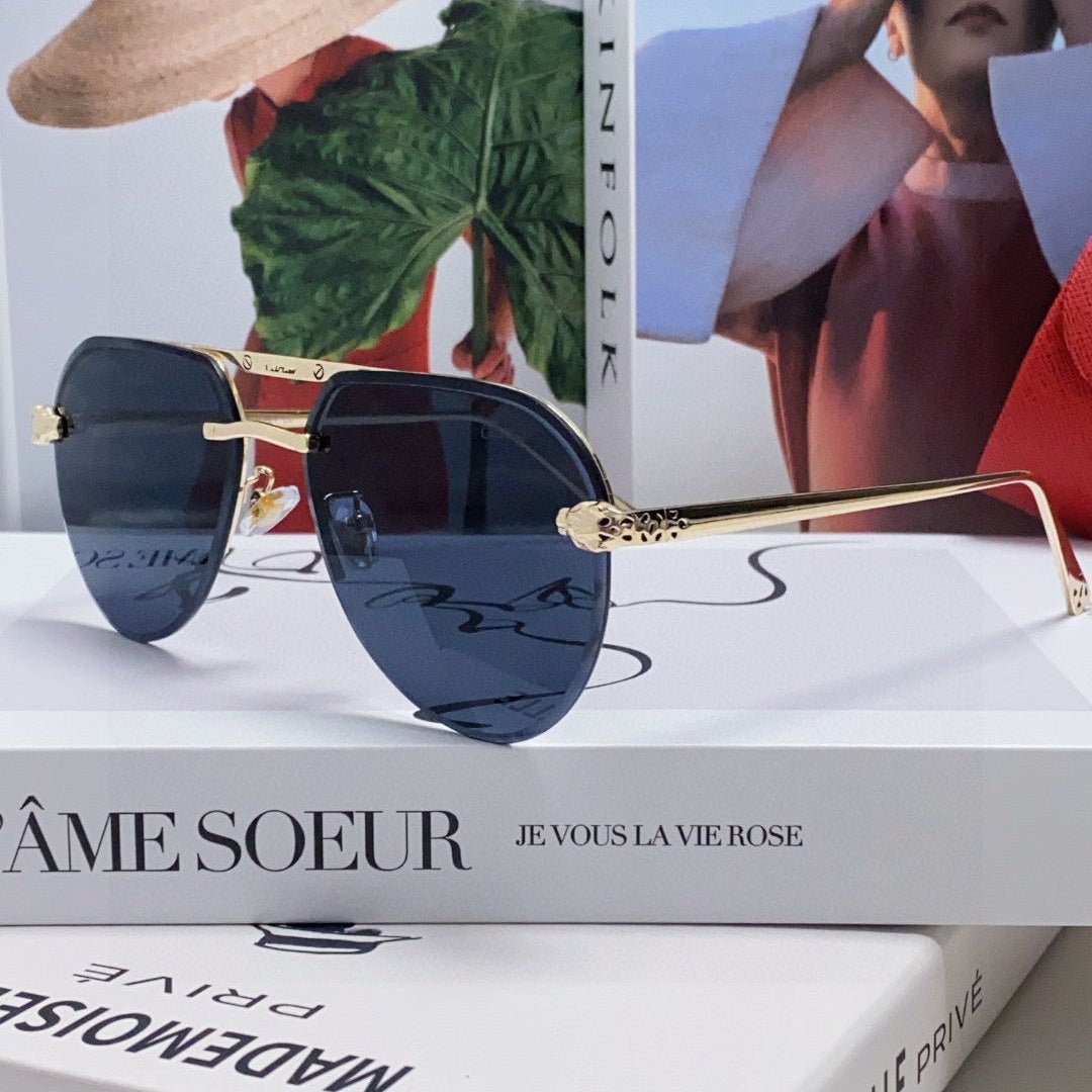 PANTHÈRE AVIATOR FRAME SUNGLASSES 562065 IN METAL - Image 2