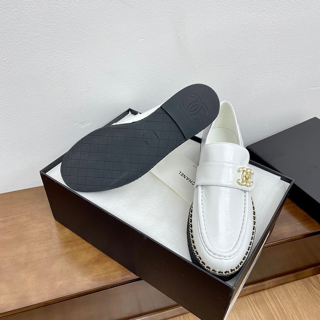 PLATFORM LOAFERS WHITE CALFSKIN - Image 11