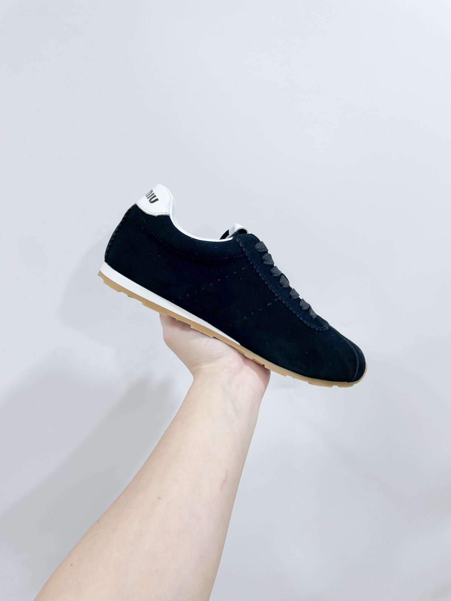 PLUME SUEDE SNEAKERS BLACK - Image 4