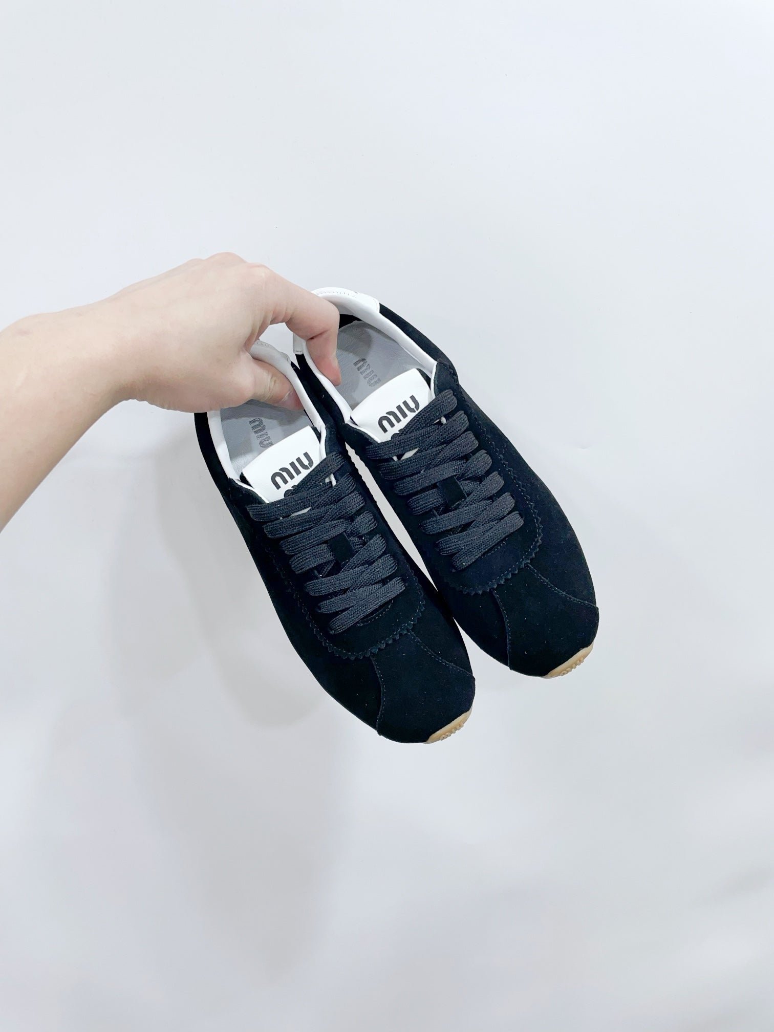 PLUME SUEDE SNEAKERS BLACK - Image 5
