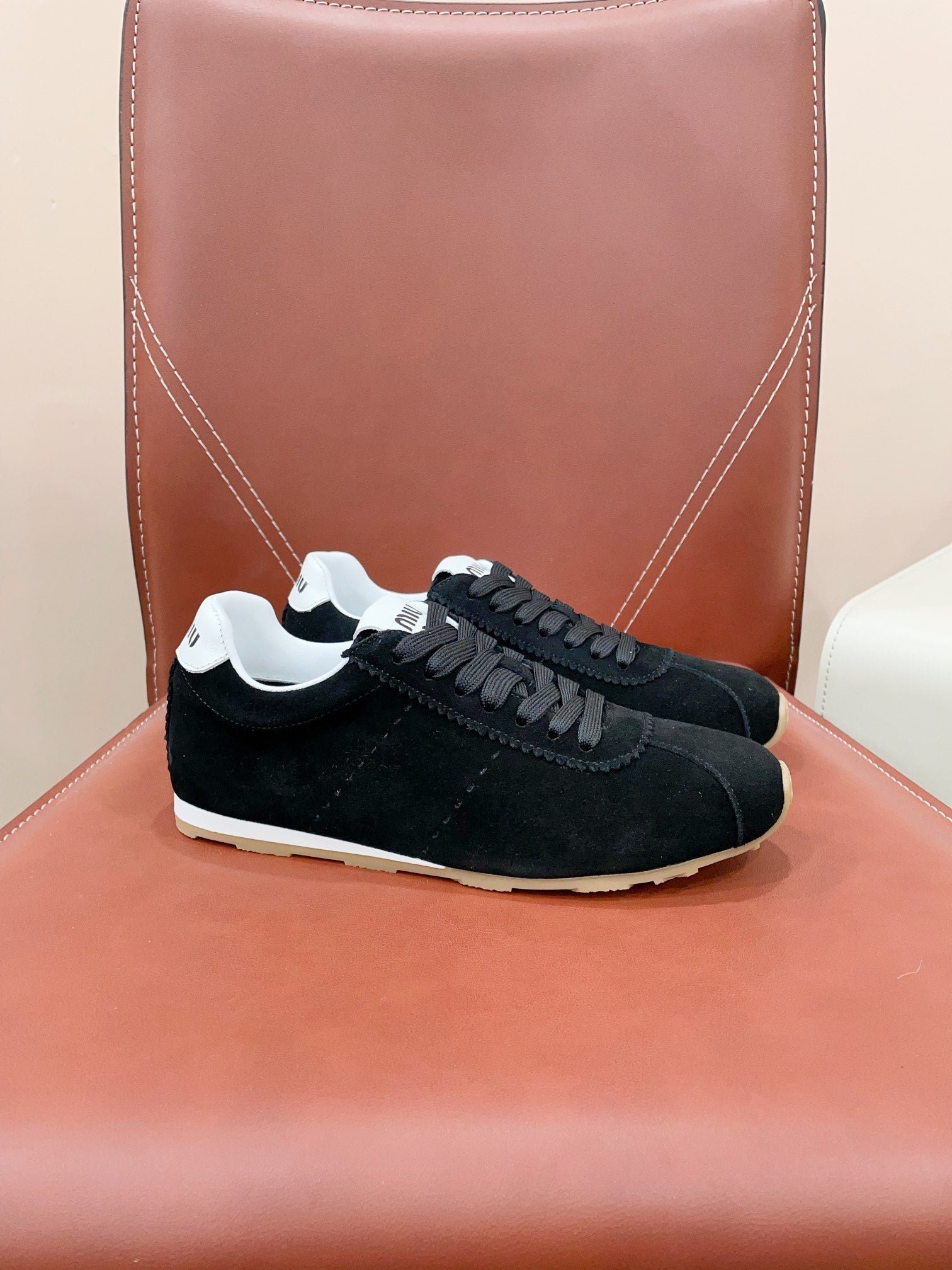 PLUME SUEDE SNEAKERS BLACK - Image 6