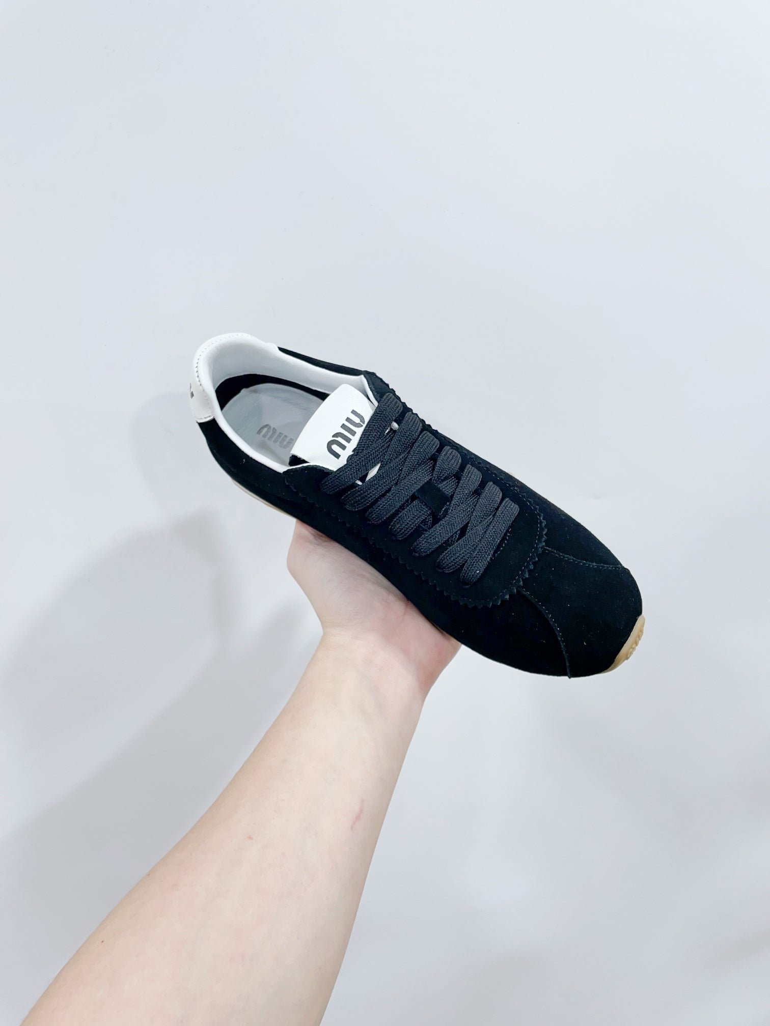 PLUME SUEDE SNEAKERS BLACK - Image 7