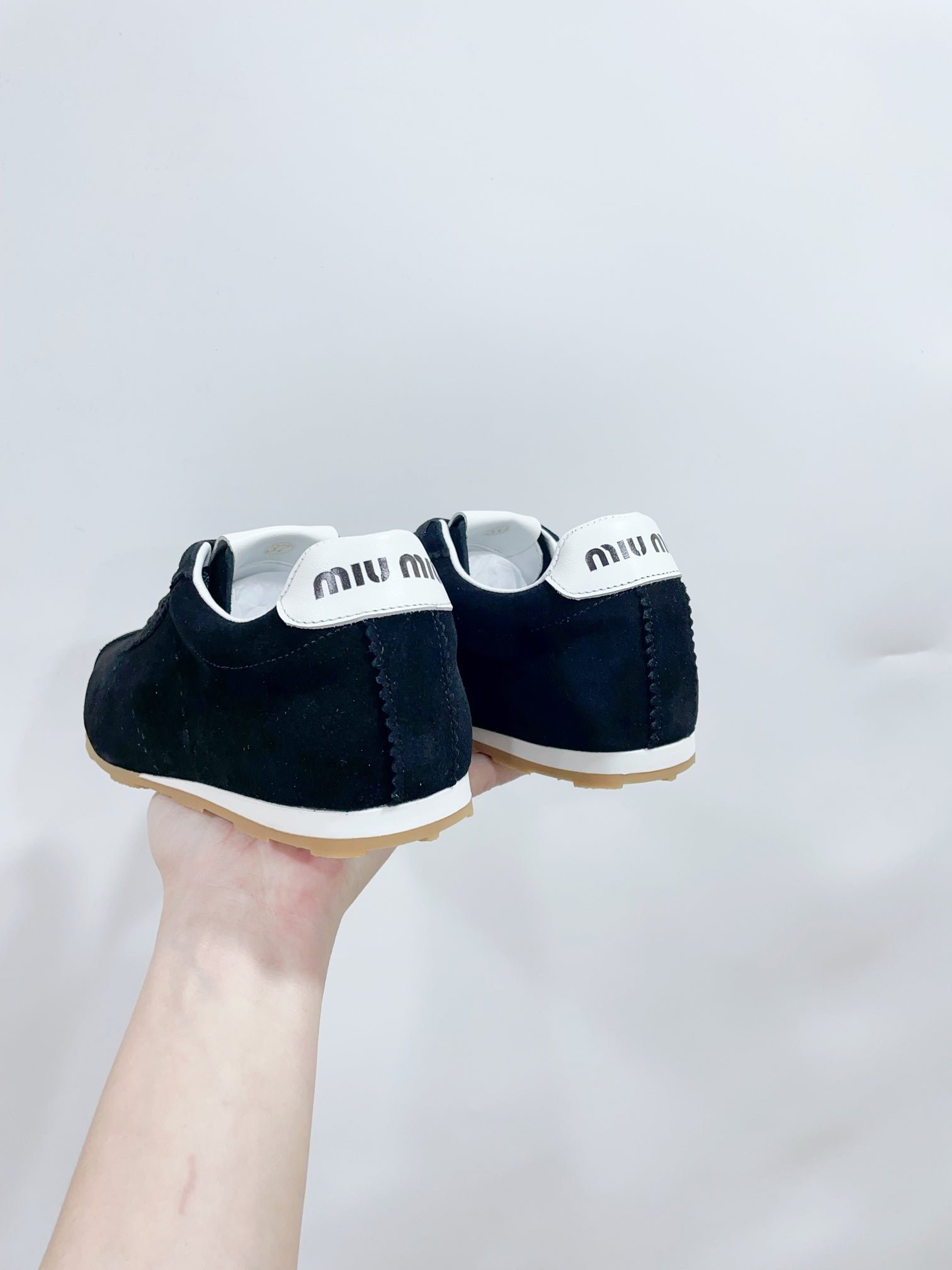 PLUME SUEDE SNEAKERS BLACK - Image 8
