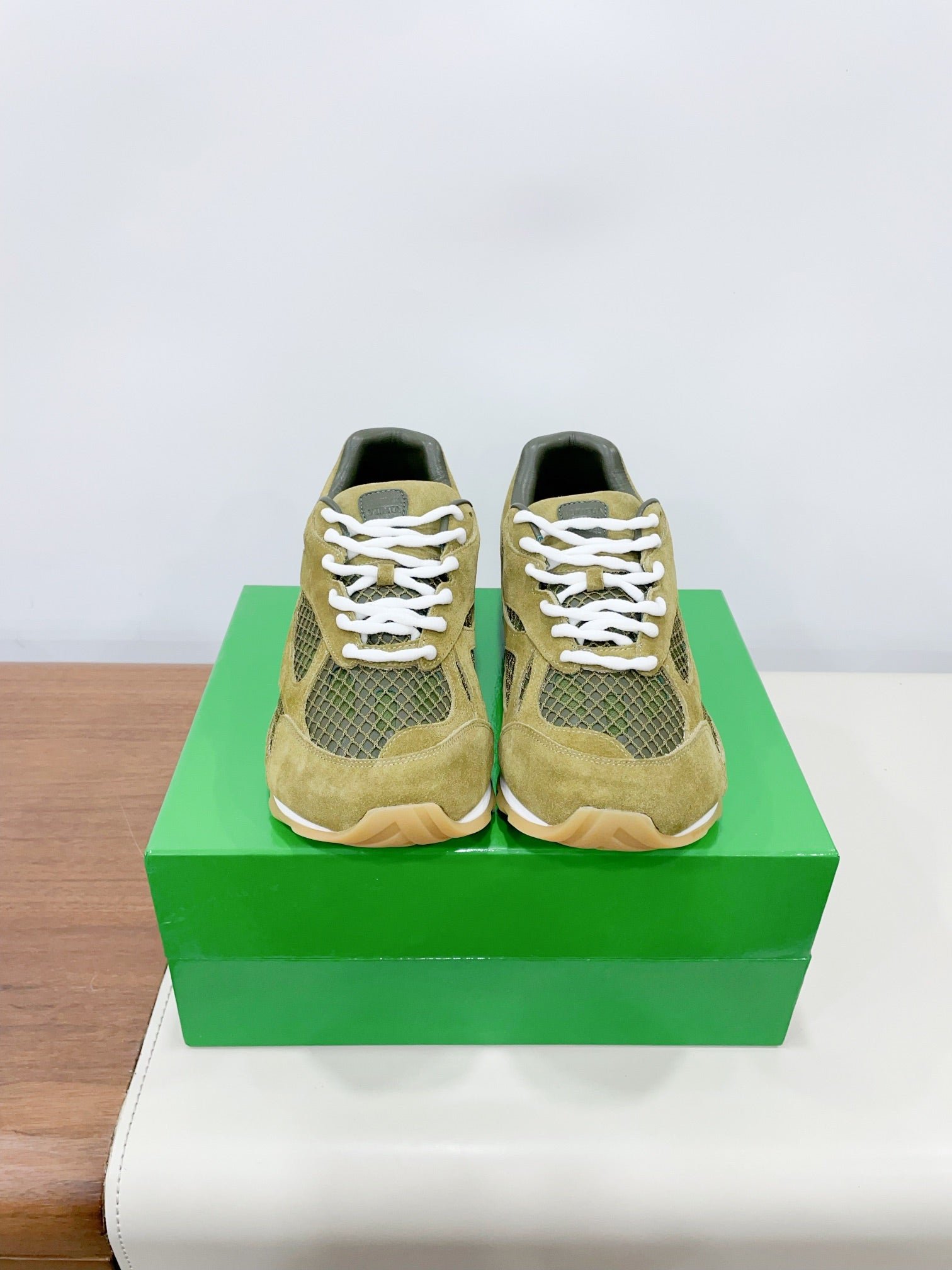 ORBIT SNEAKER IN OLIVE GREEN SUEDE AND TECHNICAL MESH - Image 6
