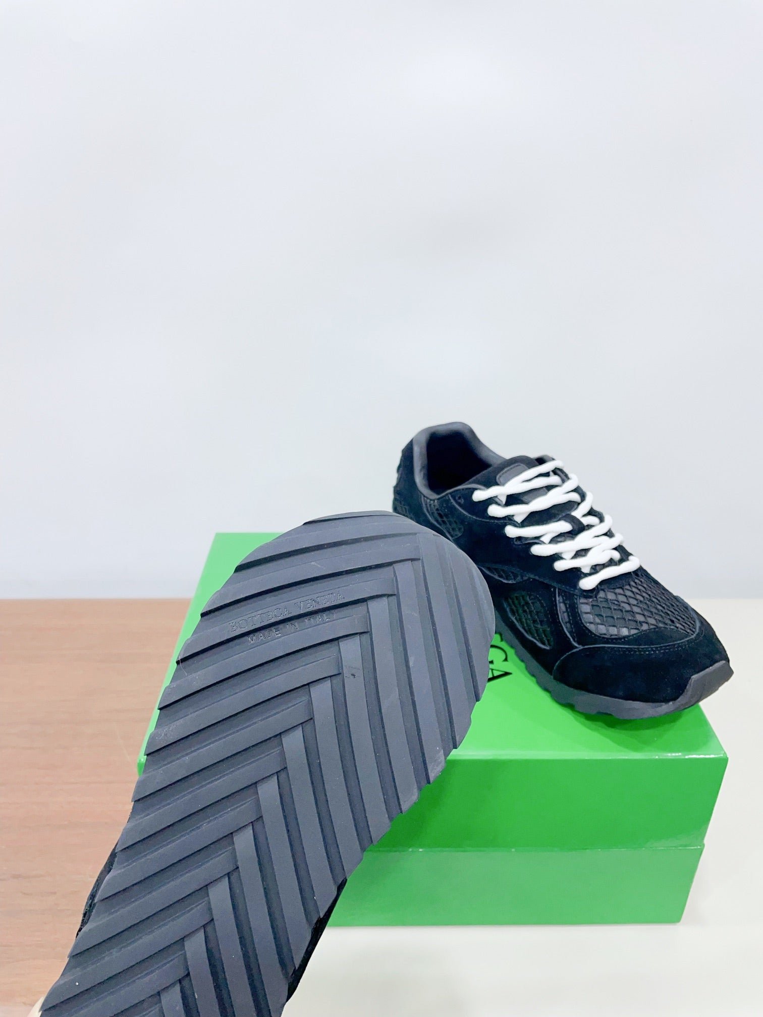 ORBIT SNEAKER IN BLACK SUEDE AND TECHNICAL MESH - Image 9