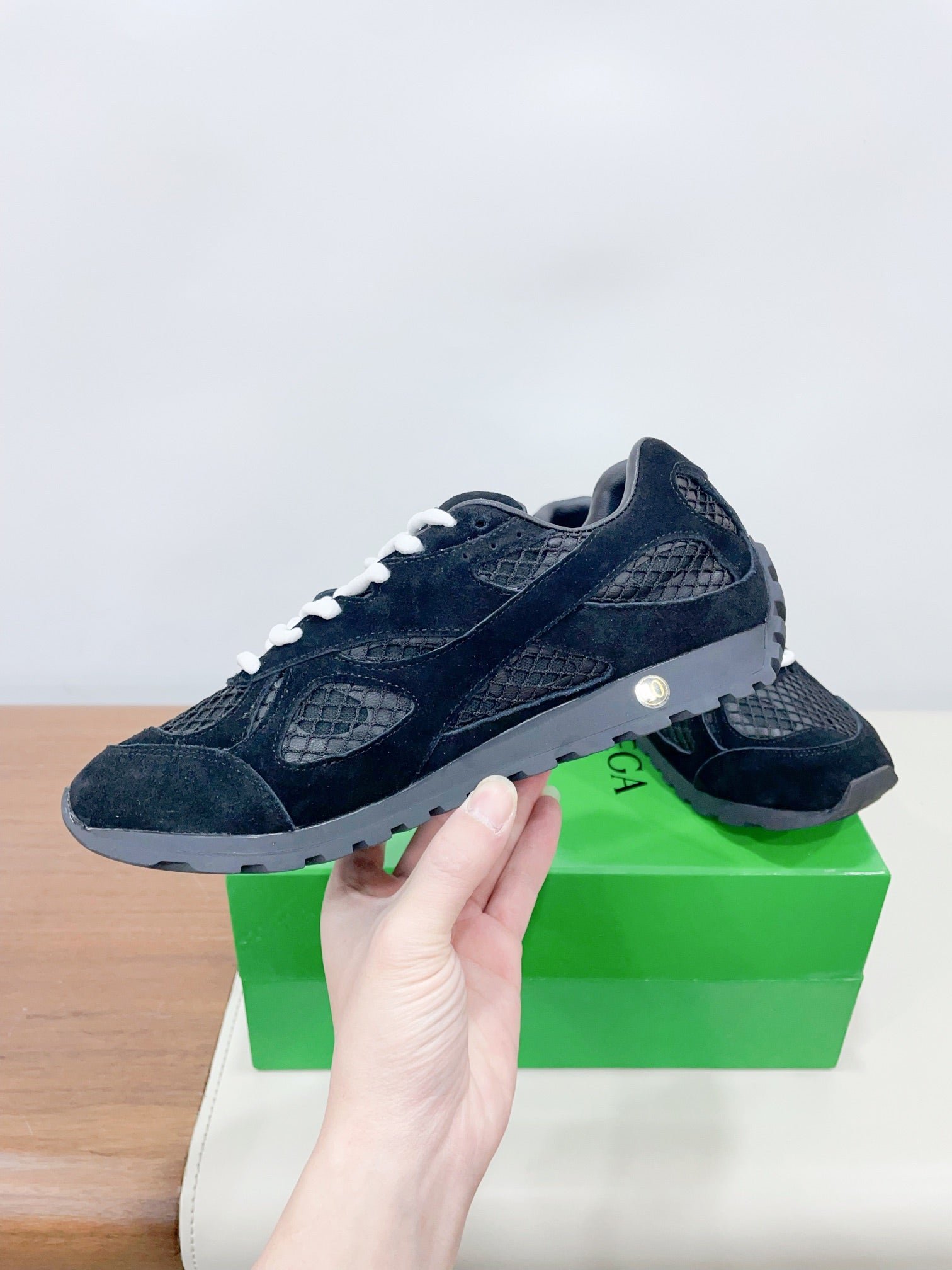 ORBIT SNEAKER IN BLACK SUEDE AND TECHNICAL MESH - Image 6