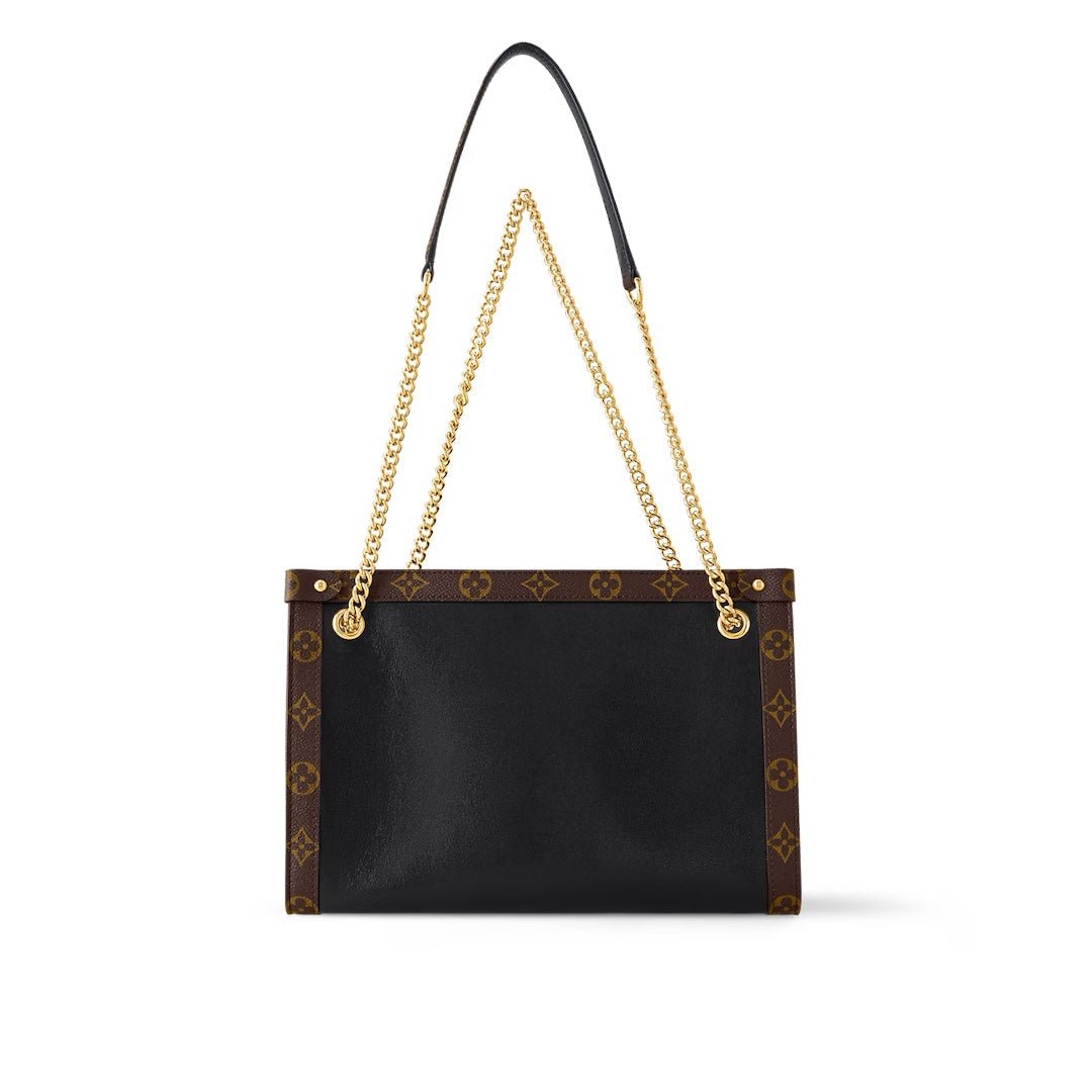 NOVA PM 31 IN BLACK CALFSKIN AND BROWN MONOGRAM CANVAS TRIM - Image 2