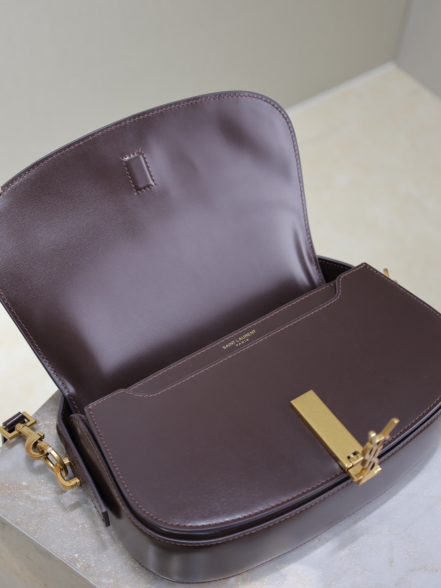 VOLTAIRE 24 IN BRUNETTE BROWN CALFSKIN - Image 2
