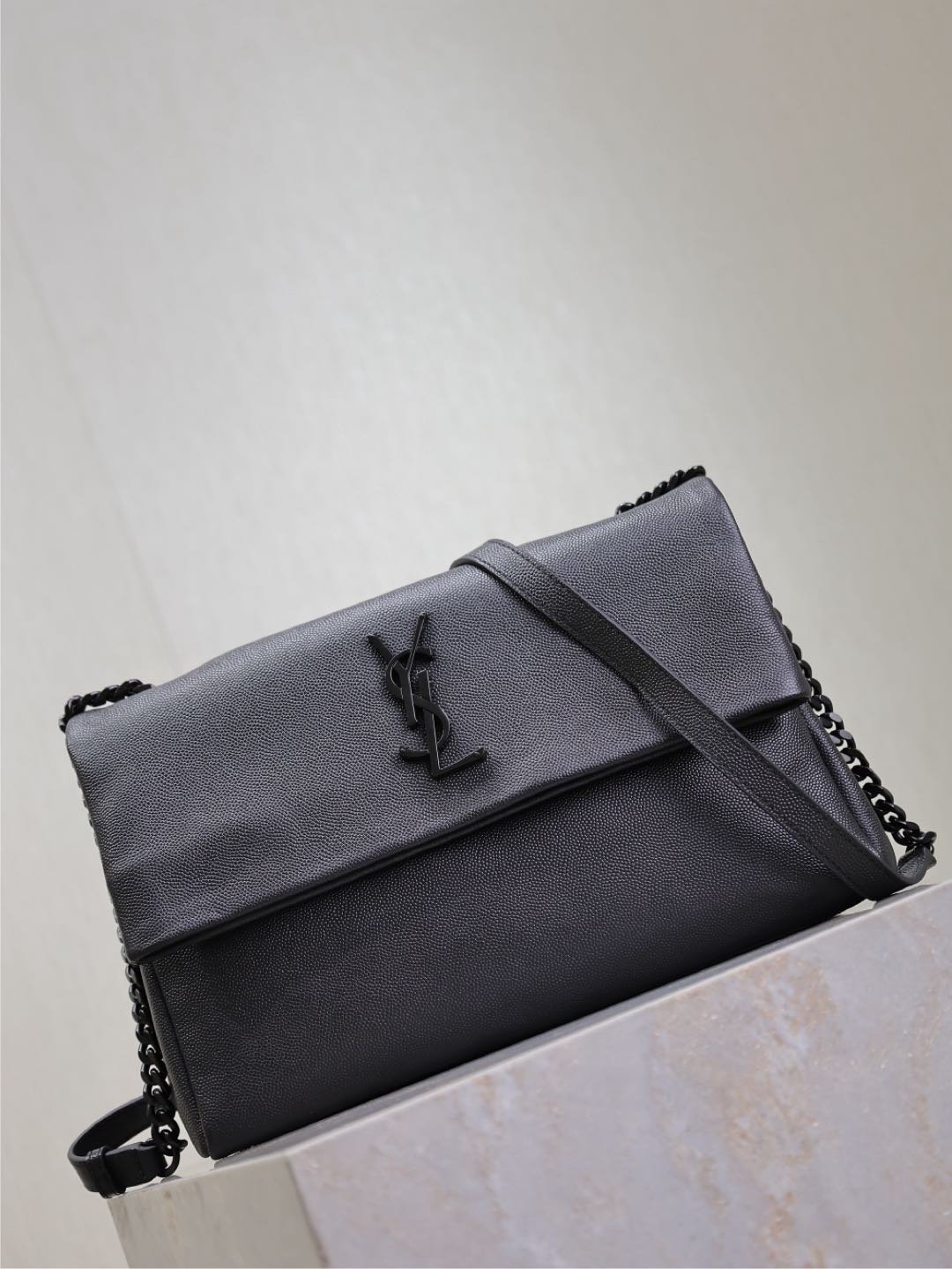 WEST HOLLYWOOD BAG 28 IN BLACK CALFSKIN BLACK HARDWARE - Image 5