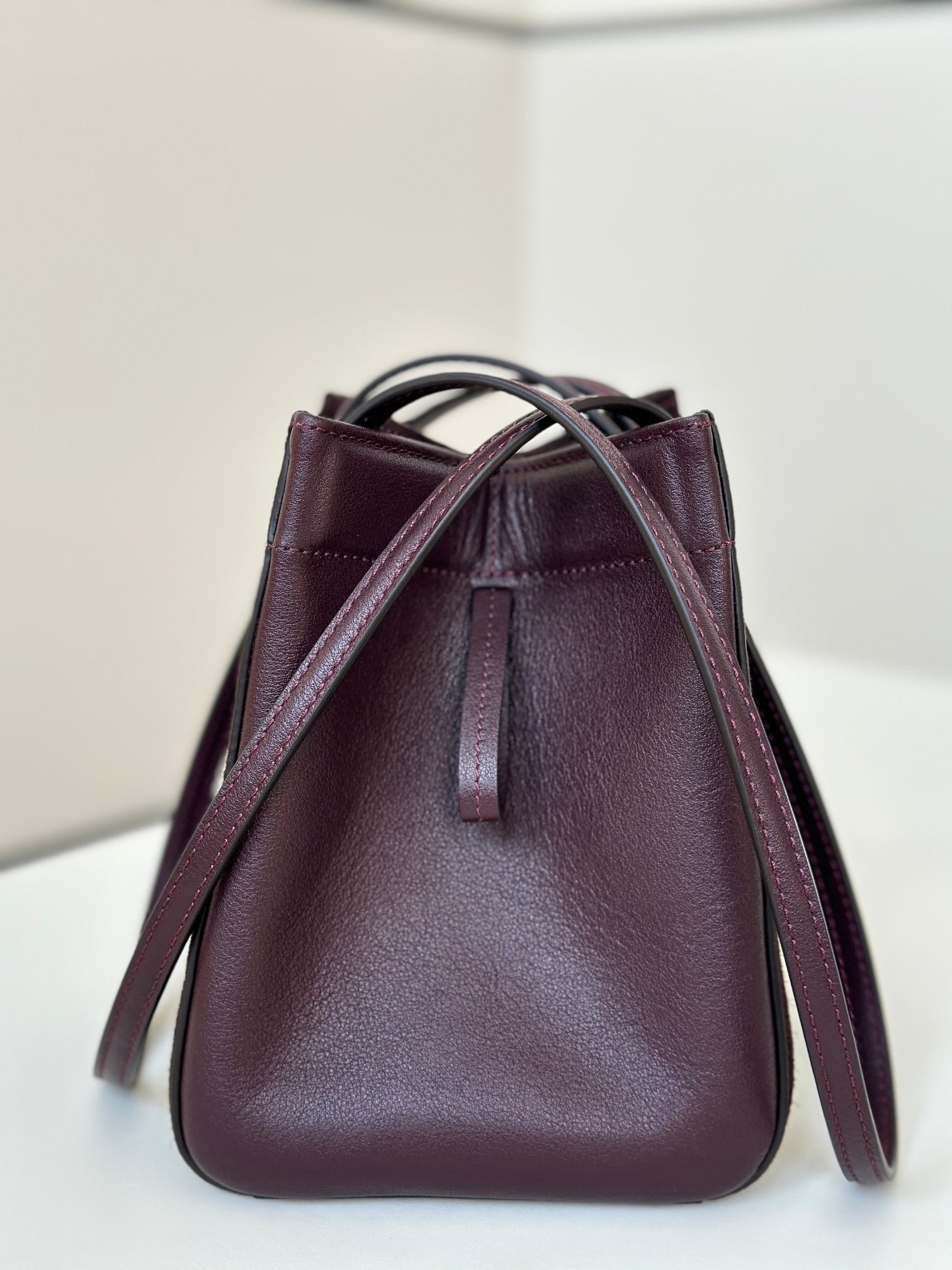 ORIGAMI MINI 19 IN WINE RED LAMBSKIN AND SUEDE - Image 3
