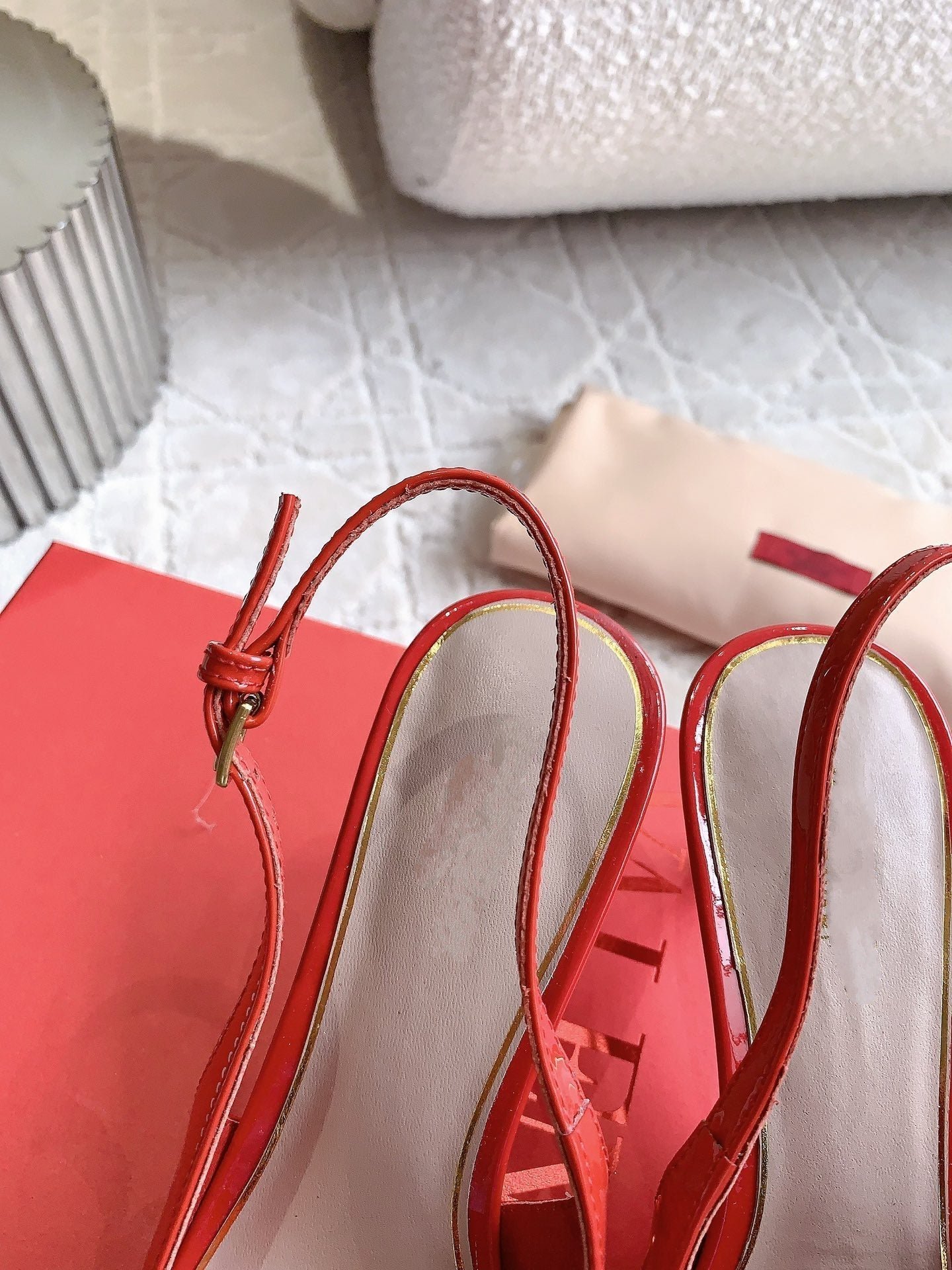 Vlogo Slingback Pump 65MM Shiny Red - Image 7