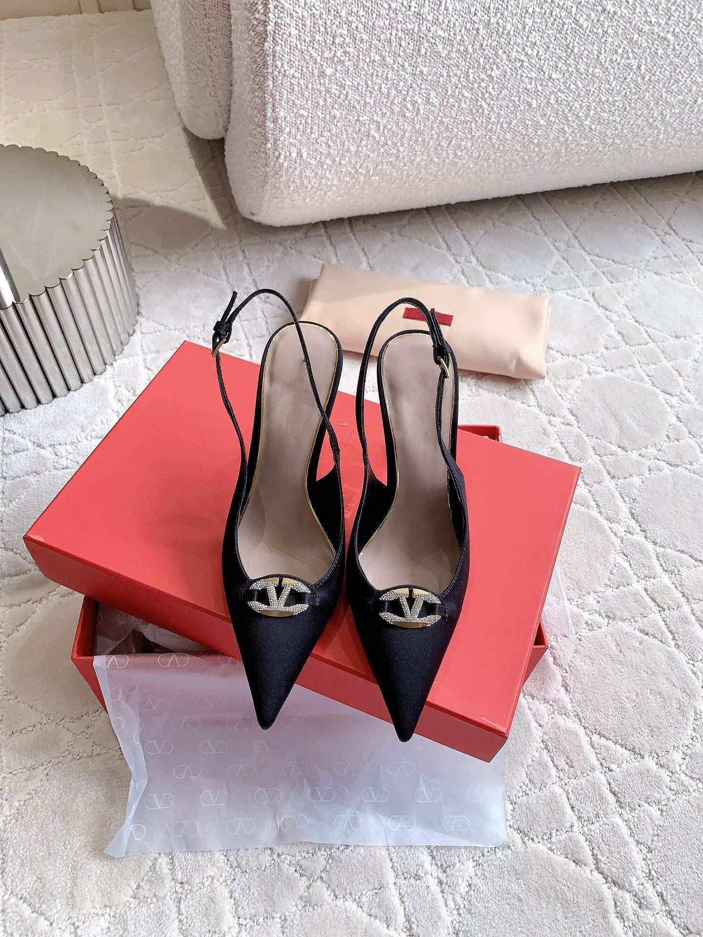 Vlogo Slingback Pump 90MM Black - Image 3