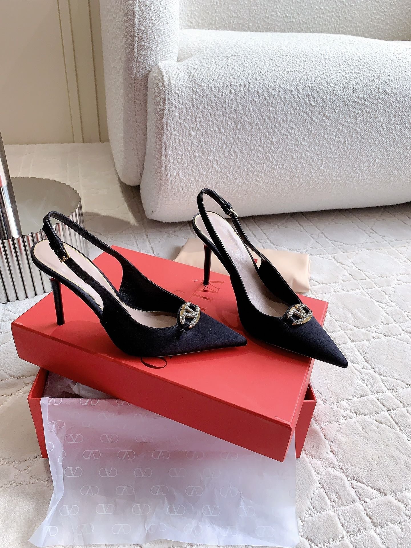 Vlogo Slingback Pump 90MM Black - Image 4
