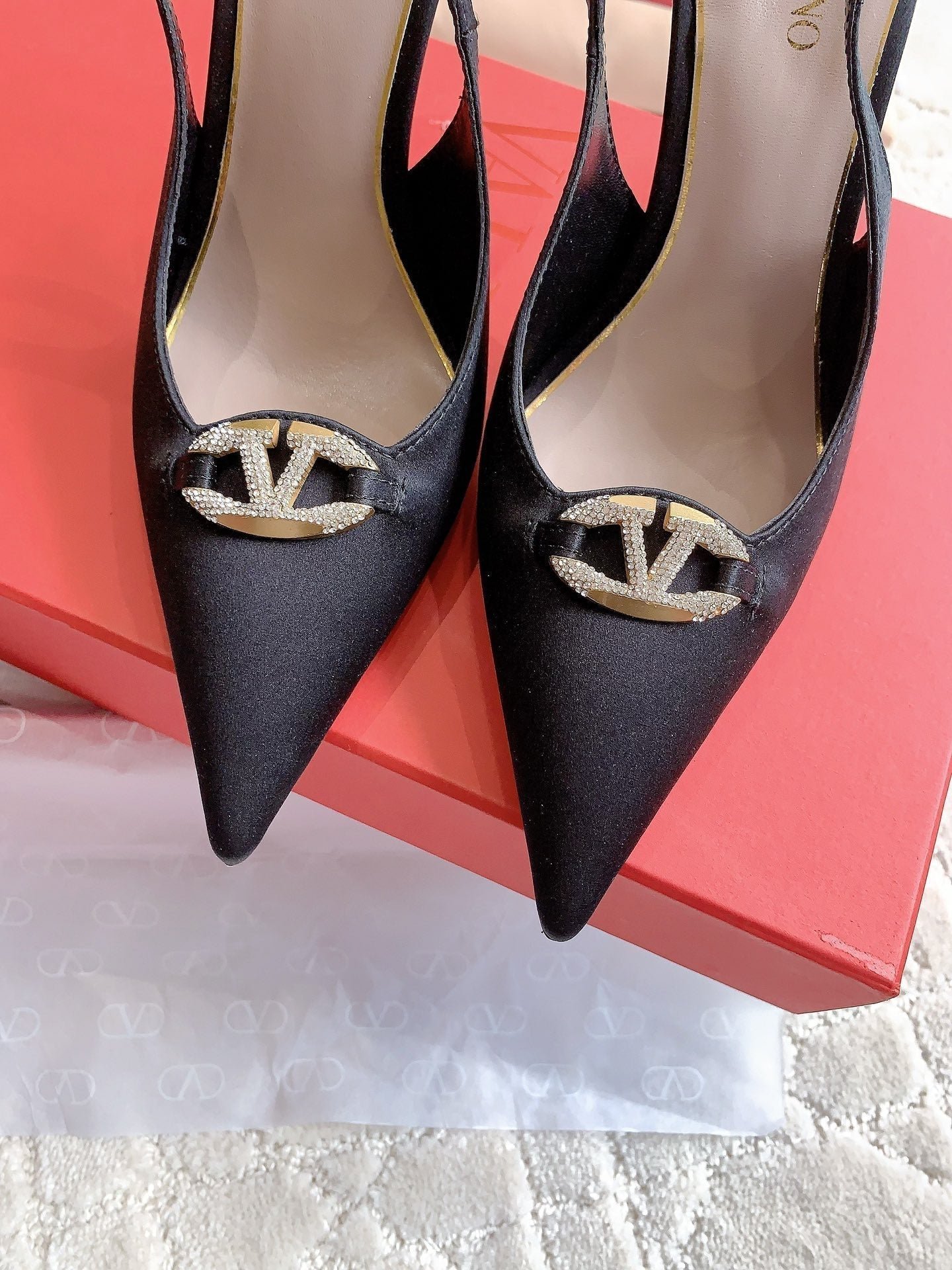 Vlogo Slingback Pump 90MM Black - Image 6