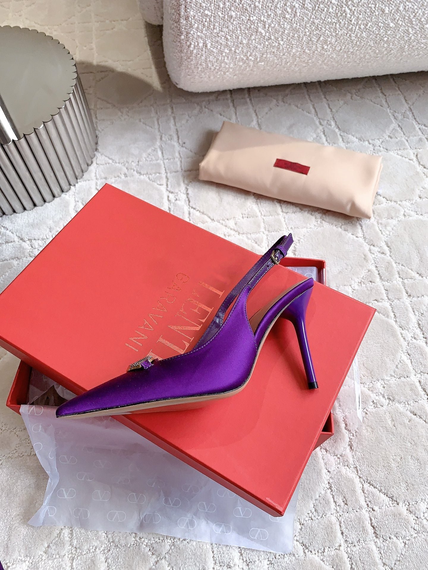 Vlogo Slingback Pump 90MM Purple - Image 5
