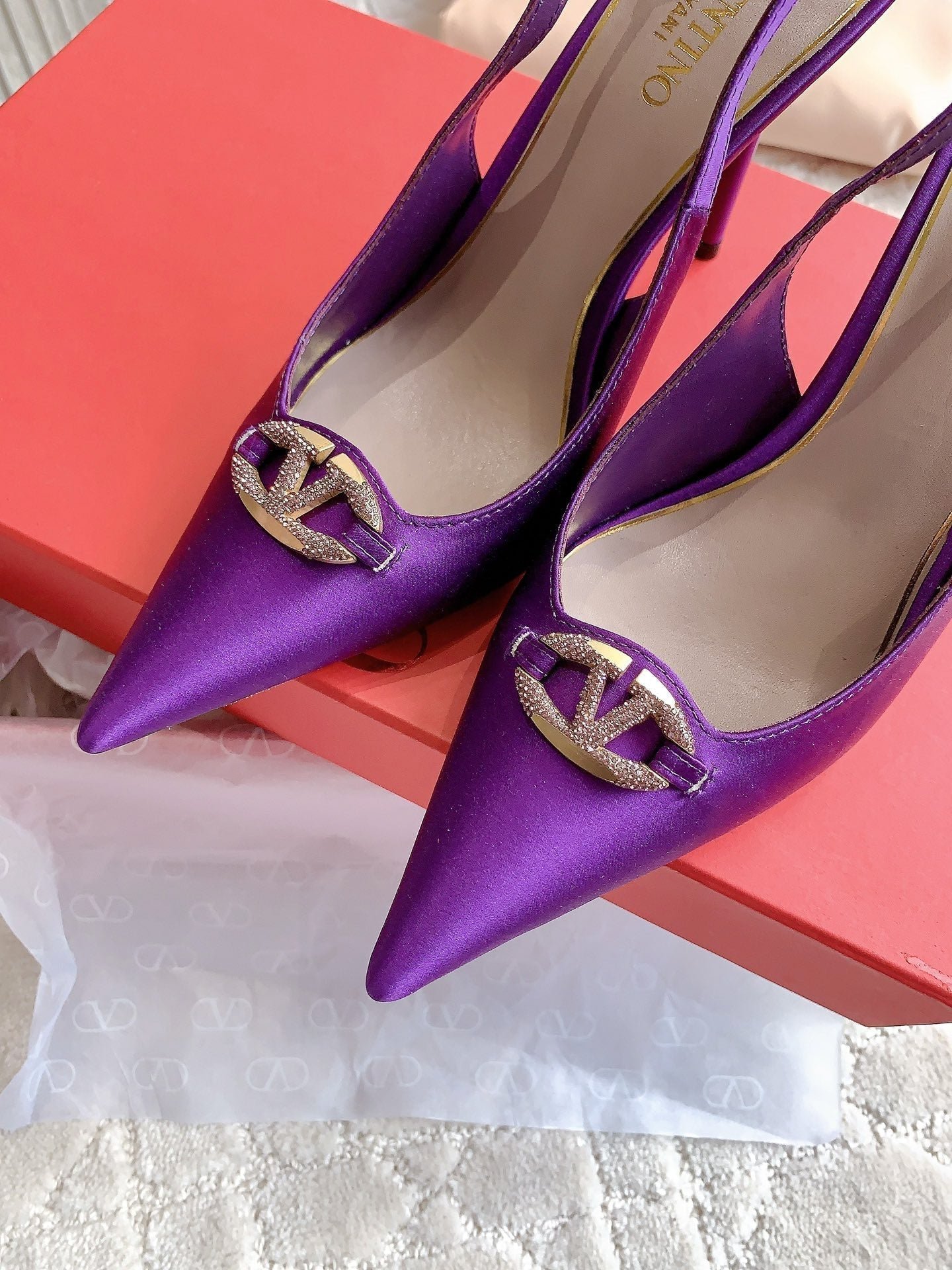 Vlogo Slingback Pump 90MM Purple - Image 6