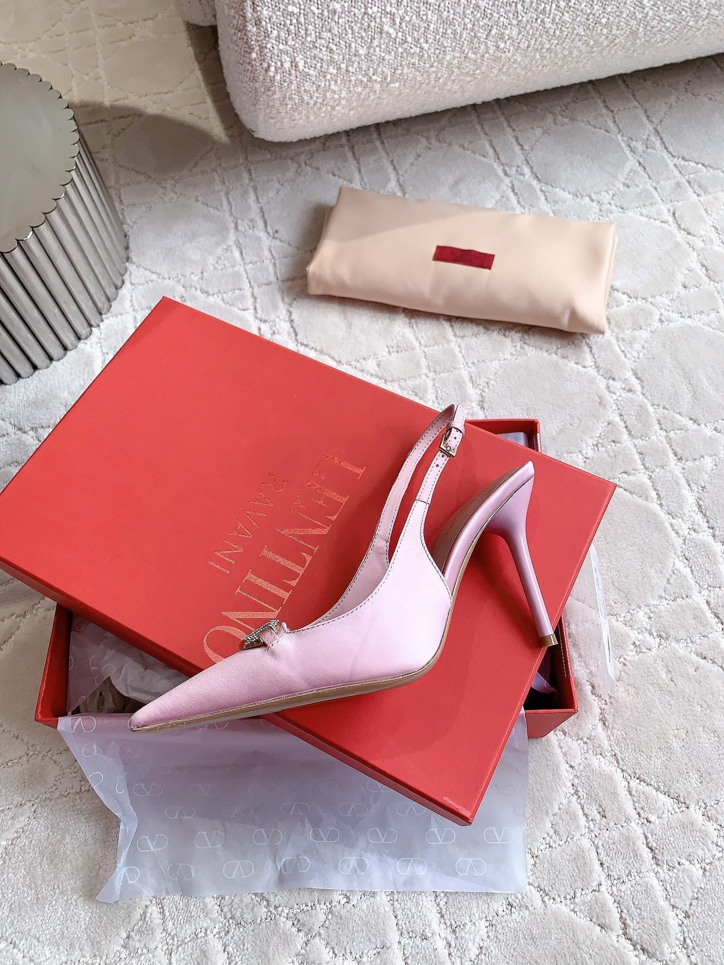 Vlogo Slingback Pump 90MM Pink - Image 5