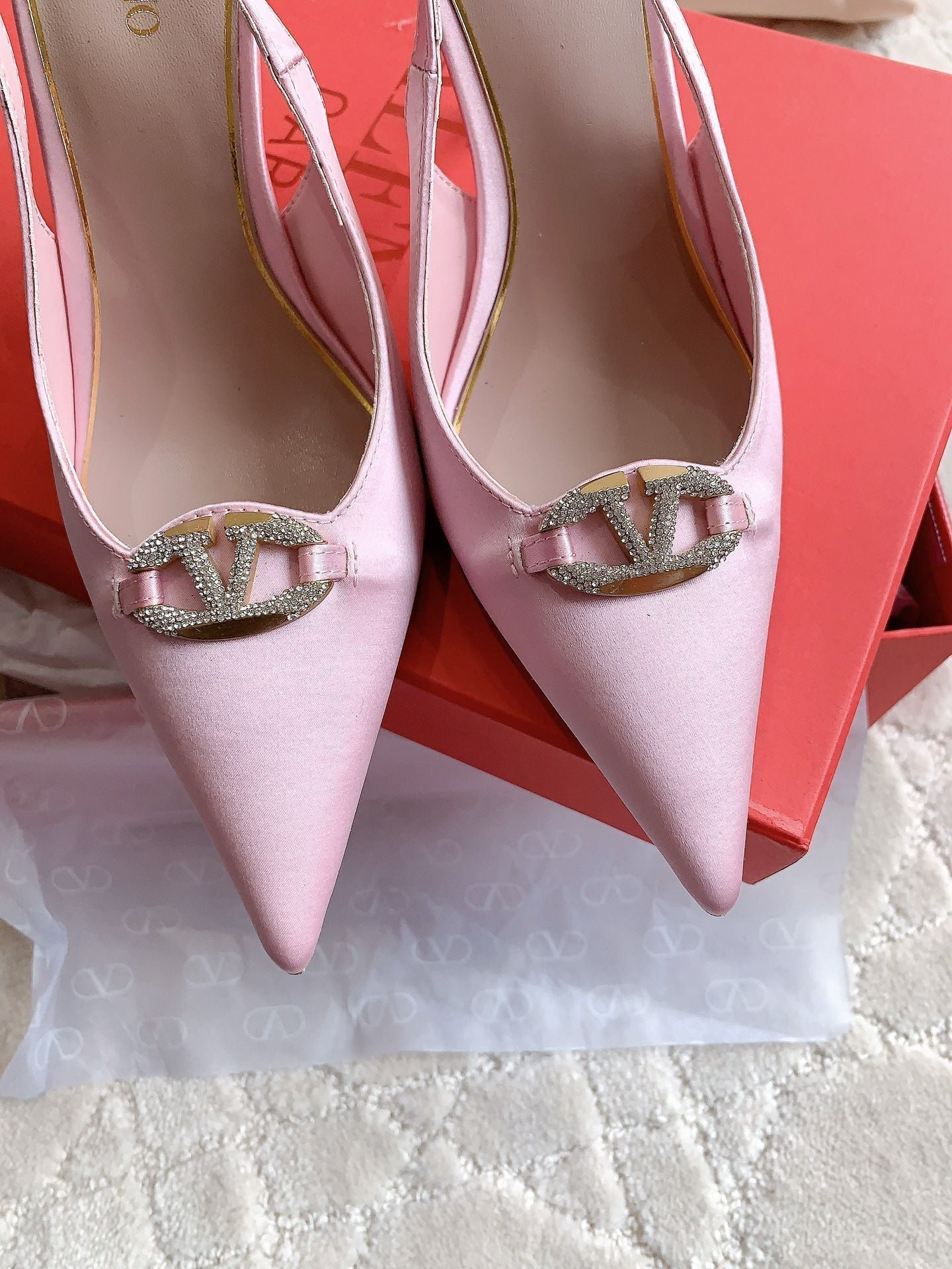 Vlogo Slingback Pump 90MM Pink - Image 6