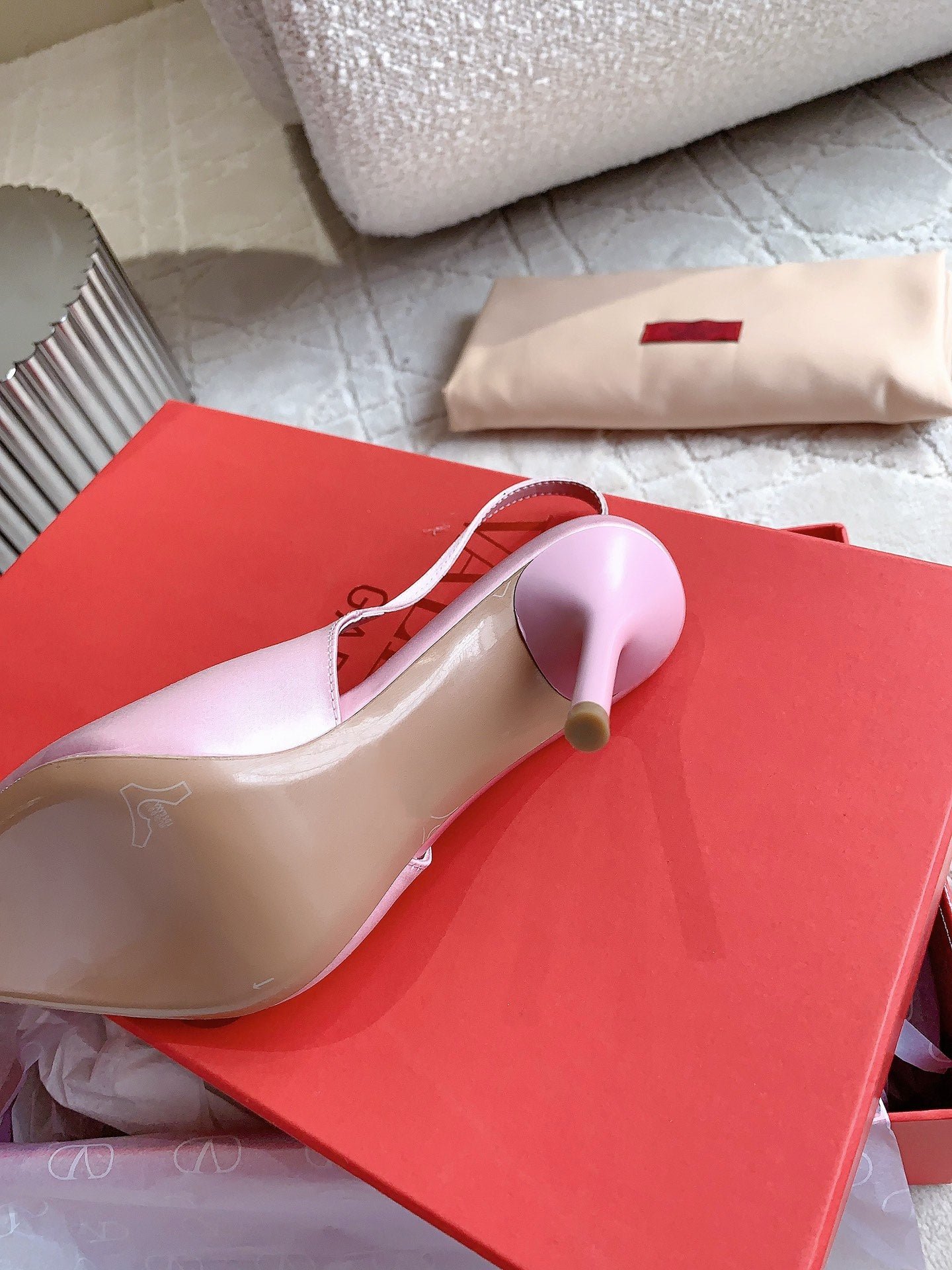 Vlogo Slingback Pump 90MM Pink - Image 9