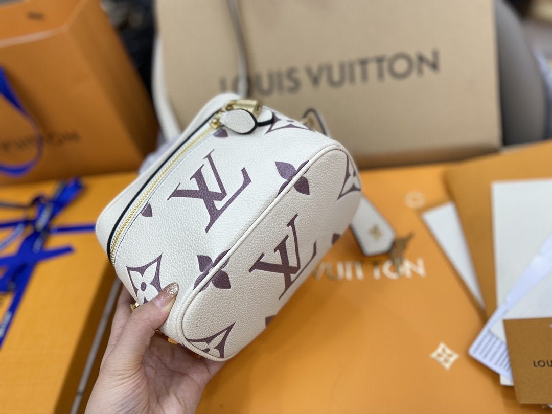 VANITY PM 19CM WHITE PURPLE MONOGRAM CANVAS LEATHER - Image 7